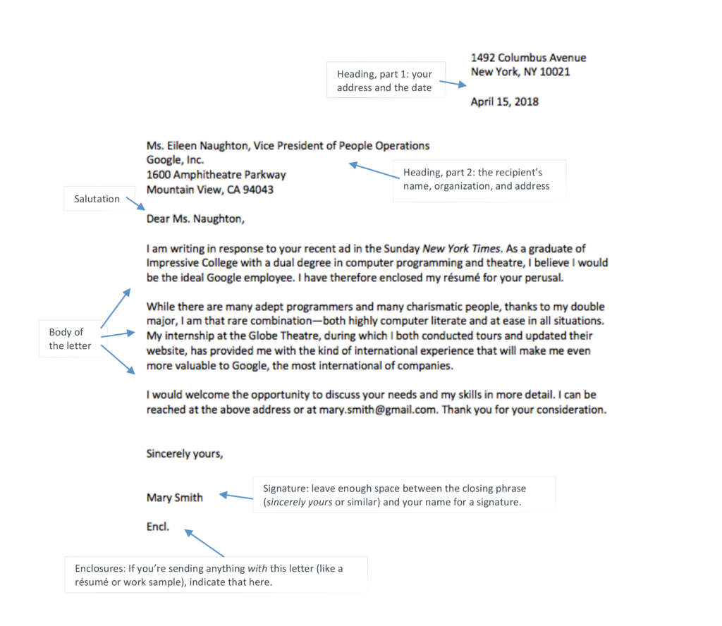 Sample Letter Structure