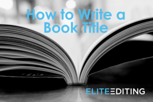 how to write a book title