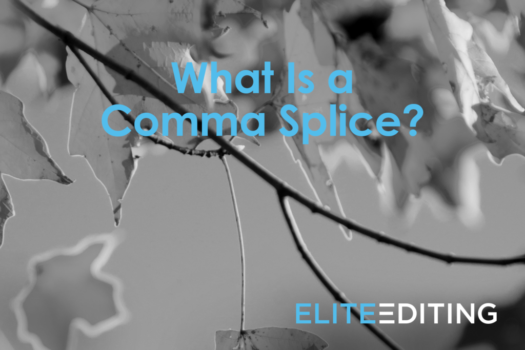 comma splice definition