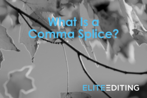 what is a comma splice