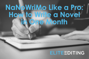 How to write a novel in one month
