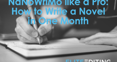 How to write a novel in one month