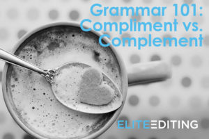compliment vs. complement